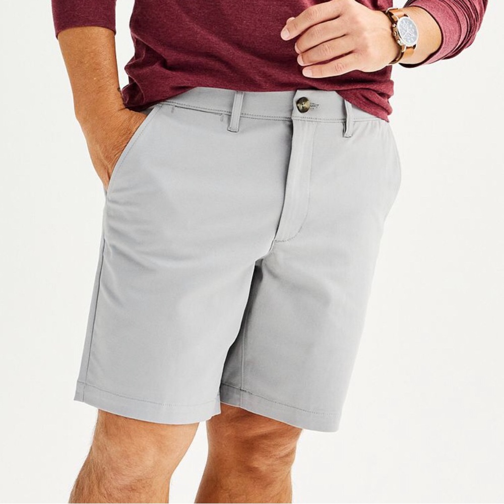 SOMOMA Good For Life Mens Shorts Size 30” Gray Flexwear New